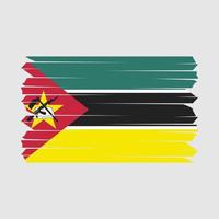 escova de bandeira de moçambique vetor