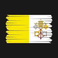 pincel bandeira do vaticano vetor