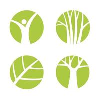 árvore plantar natureza ícone logotipo isolado em branco fundo. vetor ilustração