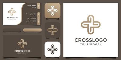 médico Cruz logotipo e saúde farmacia ícone Projeto vetor modelo