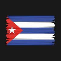 escova de bandeira cuba vetor