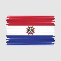 escova de bandeira do paraguai vetor