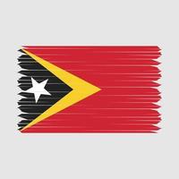 escova de bandeira de timor leste vetor