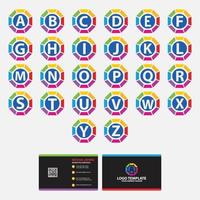 modelo de design de logotipo de letra alfabetos