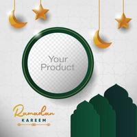 Ramadã kareem produtos poster vetor