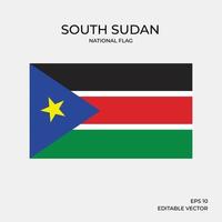 bandeira nacional do Sudão do Sul vetor