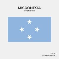 bandeira nacional da micronésia vetor