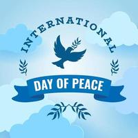 internacional dia do Paz Projeto. mundo Paz dia ilustração vetor