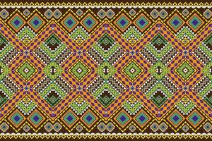 design de padrão oriental e tradição étnico geométrico sem costura para textura e plano de fundo. decoração de padrão de seda e tecido para tapetes, roupas, embrulhos e papel de parede vetor