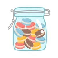 biscoitos dentro a vidro jarra vetor
