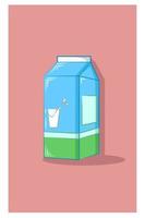 ilustração vetorial de caixa de leite vetor
