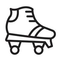 design de ícone de patins vetor