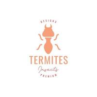 animal inseto cupim Forte presa moderno mínimo logotipo Projeto vetor