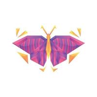 modelo de design de conceito de logotipo de vetor de borboleta gradiente colorido criativo