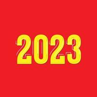 2023 feliz Novo ano vetor modelos