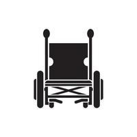simples cadeira de rodas símbolo ícone, ilustração Projeto modelo. vetor