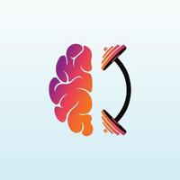 fisica terapeutas vetor logotipo Projeto com ginástica ícone