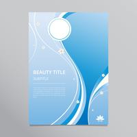 Modelo de Brochura - tratamento de beleza e cuidados de saúde