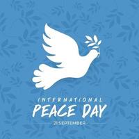 21 de setembro, dia internacional da paz vetor