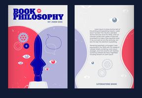 Mente humana conceito ilustração vetorial Filosofia capa de livro vetor