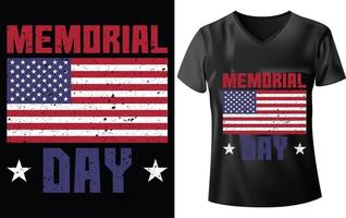 memorial dia camiseta Projeto vetor