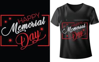 memorial dia camiseta Projeto vetor