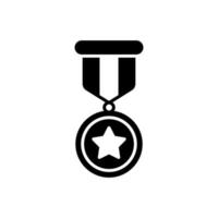 medalha ícone para uma placa do honra ou apreciação para a realização dentro a militares ou concorrência vetor