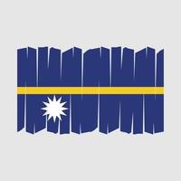 vetor de escova de bandeira de nauru