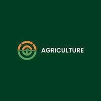 design de logotipo de agricultura vetor