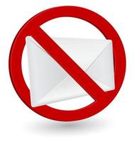 ícone de envelope de spam vetor