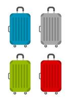 conjunto de ícones de sacola de bagagem vetor