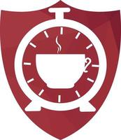 café Tempo logotipo Projeto vetor modelo