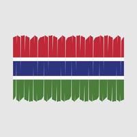 vetor de pincel de bandeira da Gâmbia