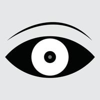 Vejo a beleza dentro simplicidade, minimalista vetor ilustração do olhos