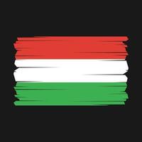 Hungria bandeira vetor ilustração