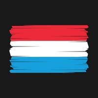 Luxemburgo bandeira vetor ilustração