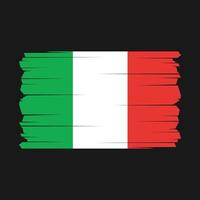 ilustração vetorial da bandeira da itália vetor