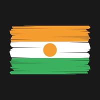 Níger bandeira vetor ilustração