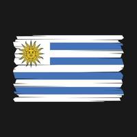 ilustração vetorial de bandeira do uruguai vetor