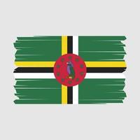 dominica bandeira vetor ilustração