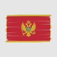 Montenegro bandeira vetor ilustração