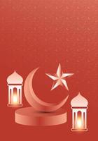 webramadan desejos saudações 3d tema.ramadan canhão, ramadã mubarak, feliz Ramadã, vetor