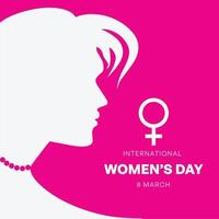 cartaz do dia da mulher vetor