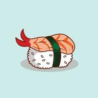 a ilustração do Sushi Comida vetor