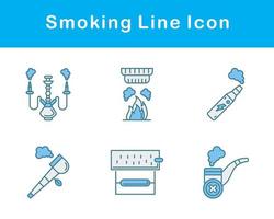 fumar vetor ícone conjunto
