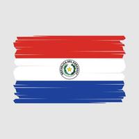 Paraguai bandeira vetor ilustração