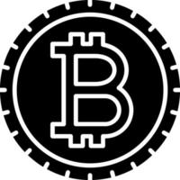 estilo de ícone bitcoin vetor