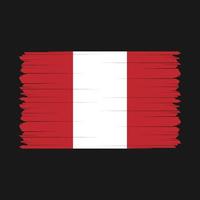 Peru bandeira vetor ilustração