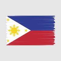 Filipinas bandeira vetor ilustração