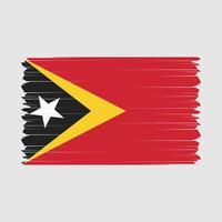 leste timor bandeira vetor ilustração